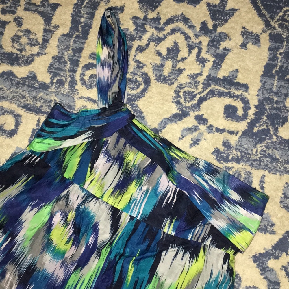 Ann Taylor LOFT Off One Shoulder Summer Dress